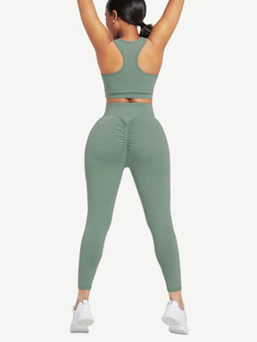 Snatched Racerback Top And Pocket Leggings Set