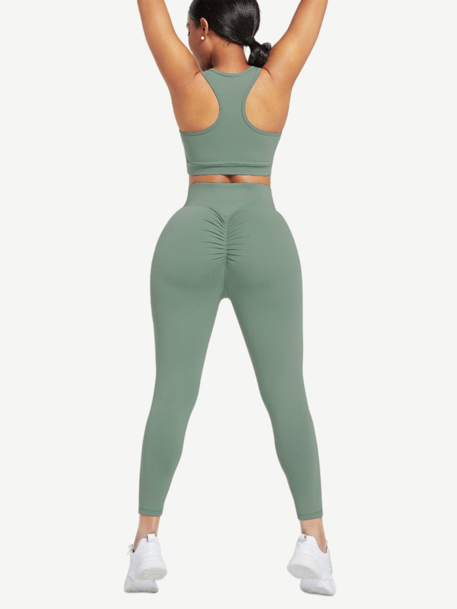 Snatched Racerback Top And Pocket Leggings Set