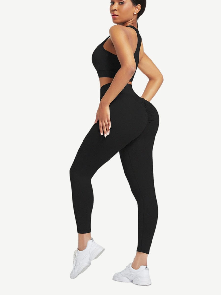 Snatched Racerback Top And Pocket Leggings Set
