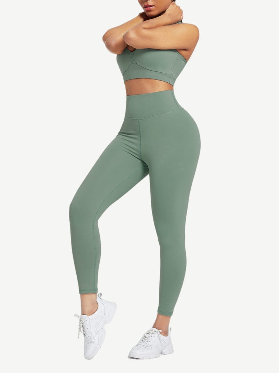Snatched Racerback Top And Pocket Leggings Set
