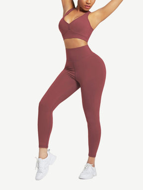 Snatched Racerback Top And Pocket Leggings Set