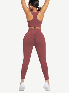 Snatched Racerback Top And Pocket Leggings Set