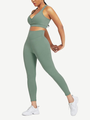 Snatched Racerback Top And Pocket Leggings Set