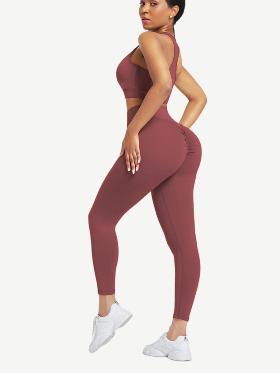 Snatched Racerback Top And Pocket Leggings Set