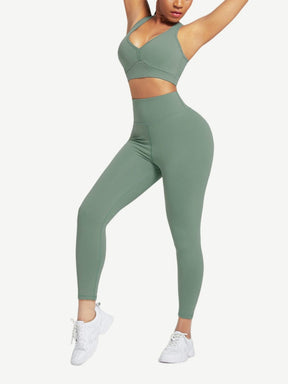 Snatched Racerback Top And Pocket Leggings Set