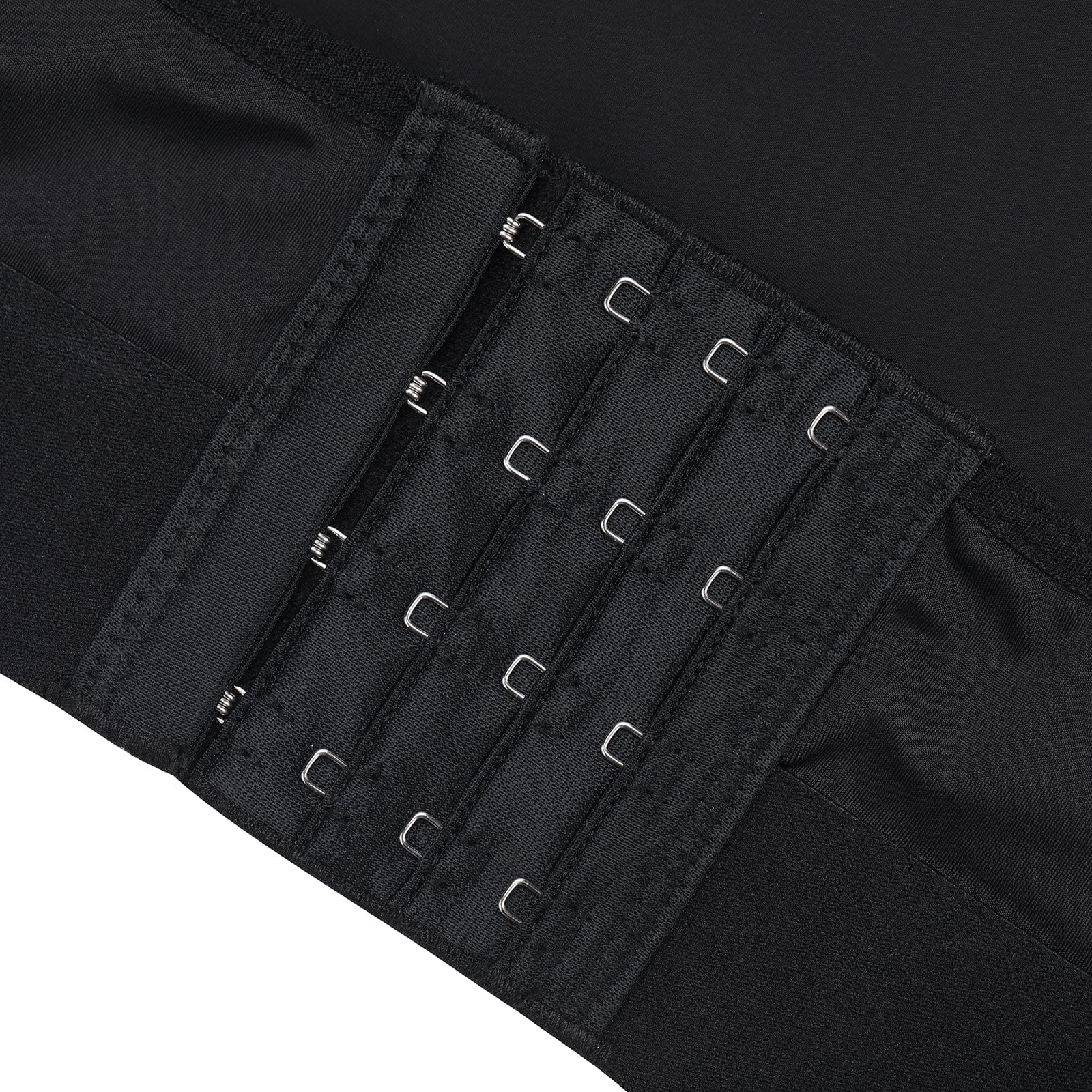 Top moldeador Snatched con mangas y cierre de múltiples ganchos