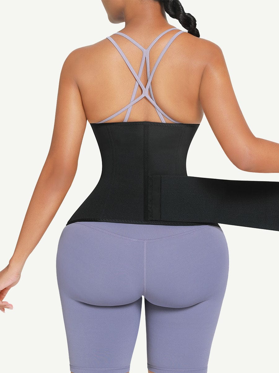 Snatched Neoprene Waist Trainer 2 in 1 Attachable Bandage Wrap
