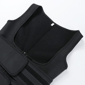 Snatched Latex Vest Shaper Zipper High-Compression