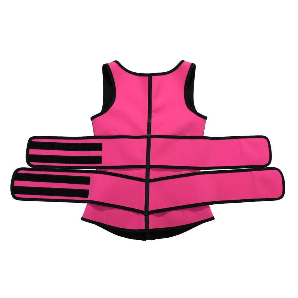 Snatched Latex Vest Shaper Zipper High-Compression