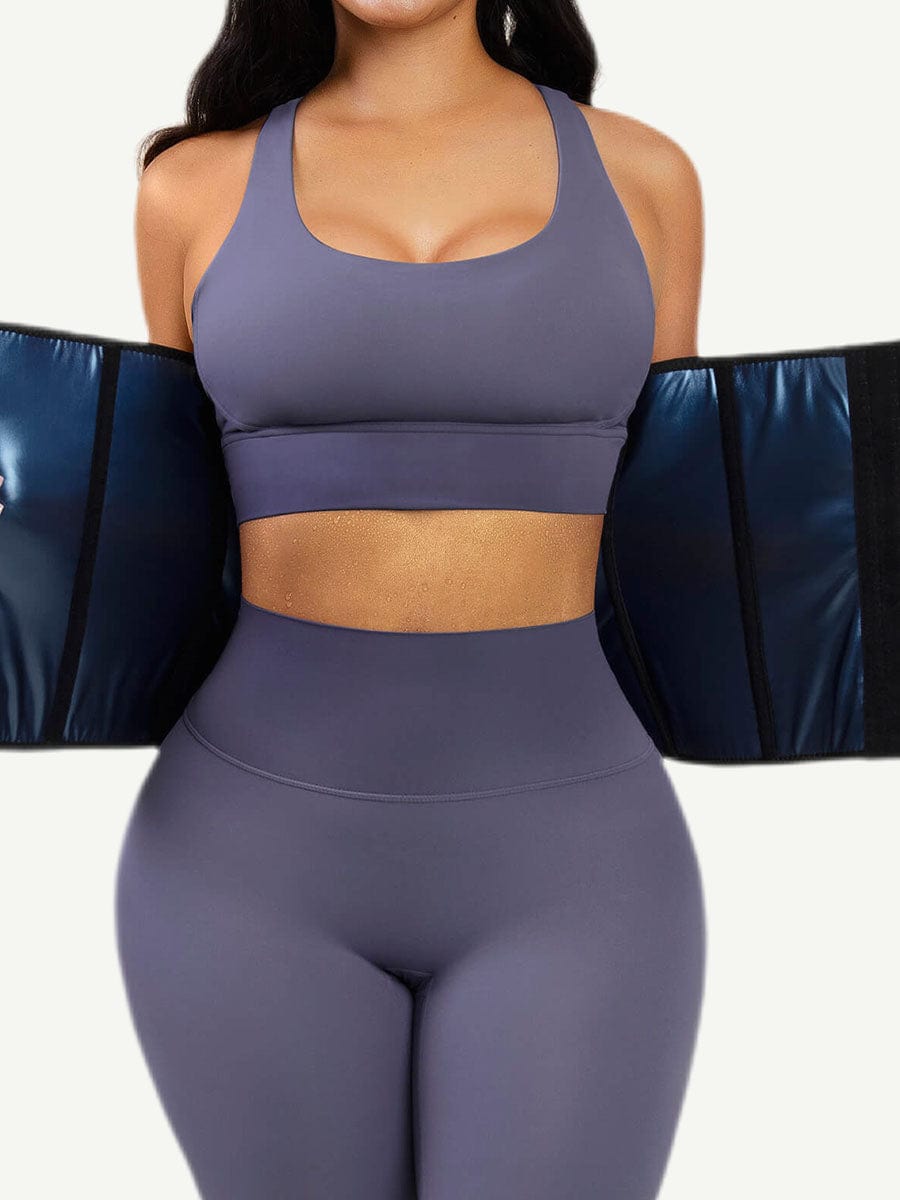 Snatched Double Belt Waist Trainer Steel Boned Adjustable