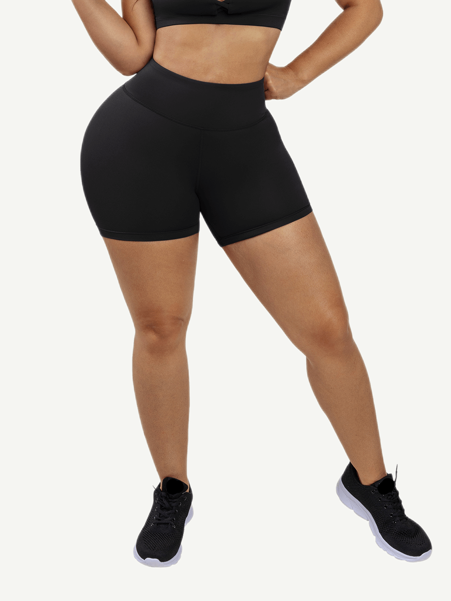 Snatched Peach Lift Gym Shorts High Waist