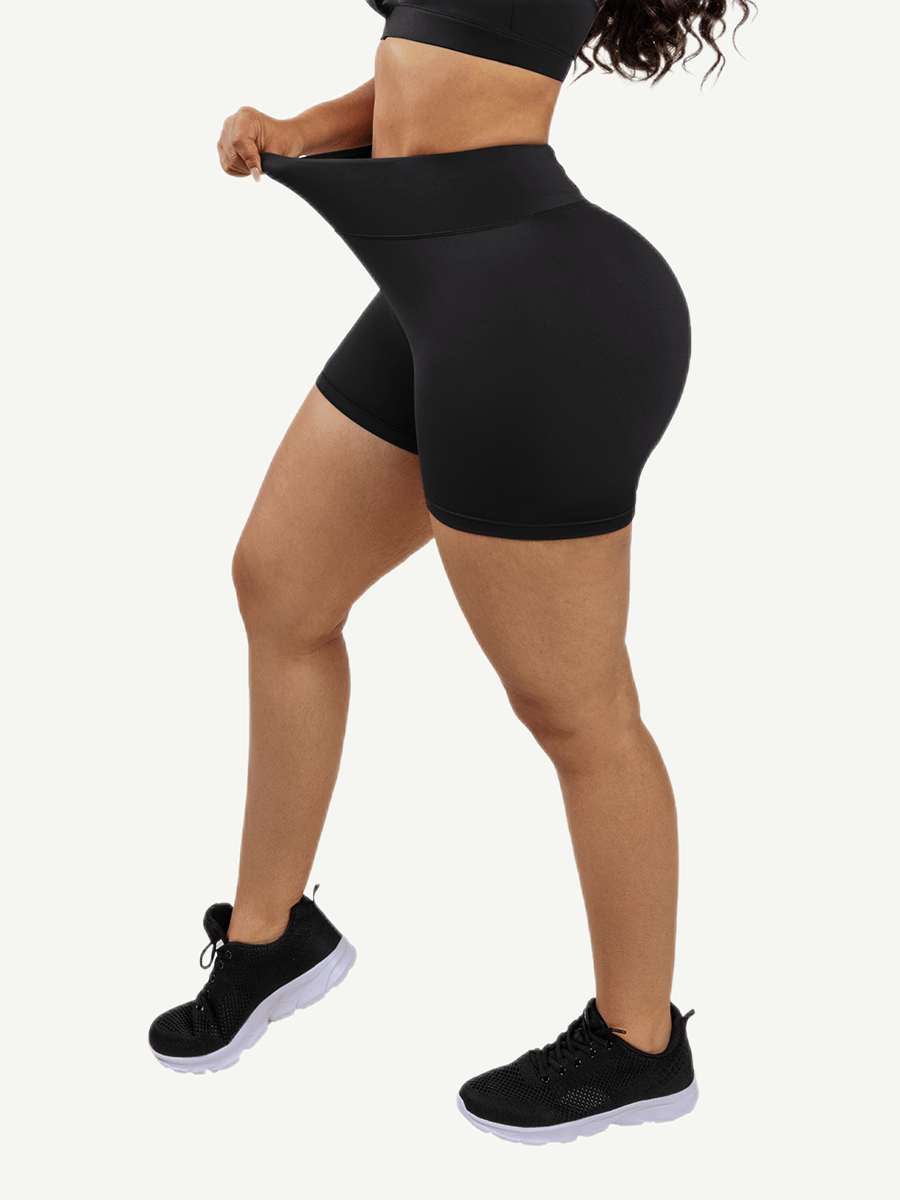 Snatched Peach Lift Gym Shorts High Waist