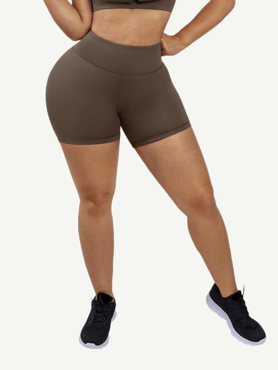Snatched Peach Lift Gym Shorts High Waist