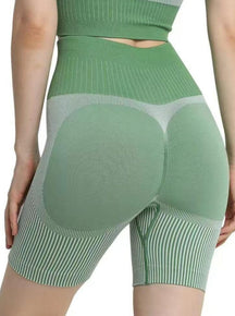 Snatched Seamless Bra And Biker Shorts Set