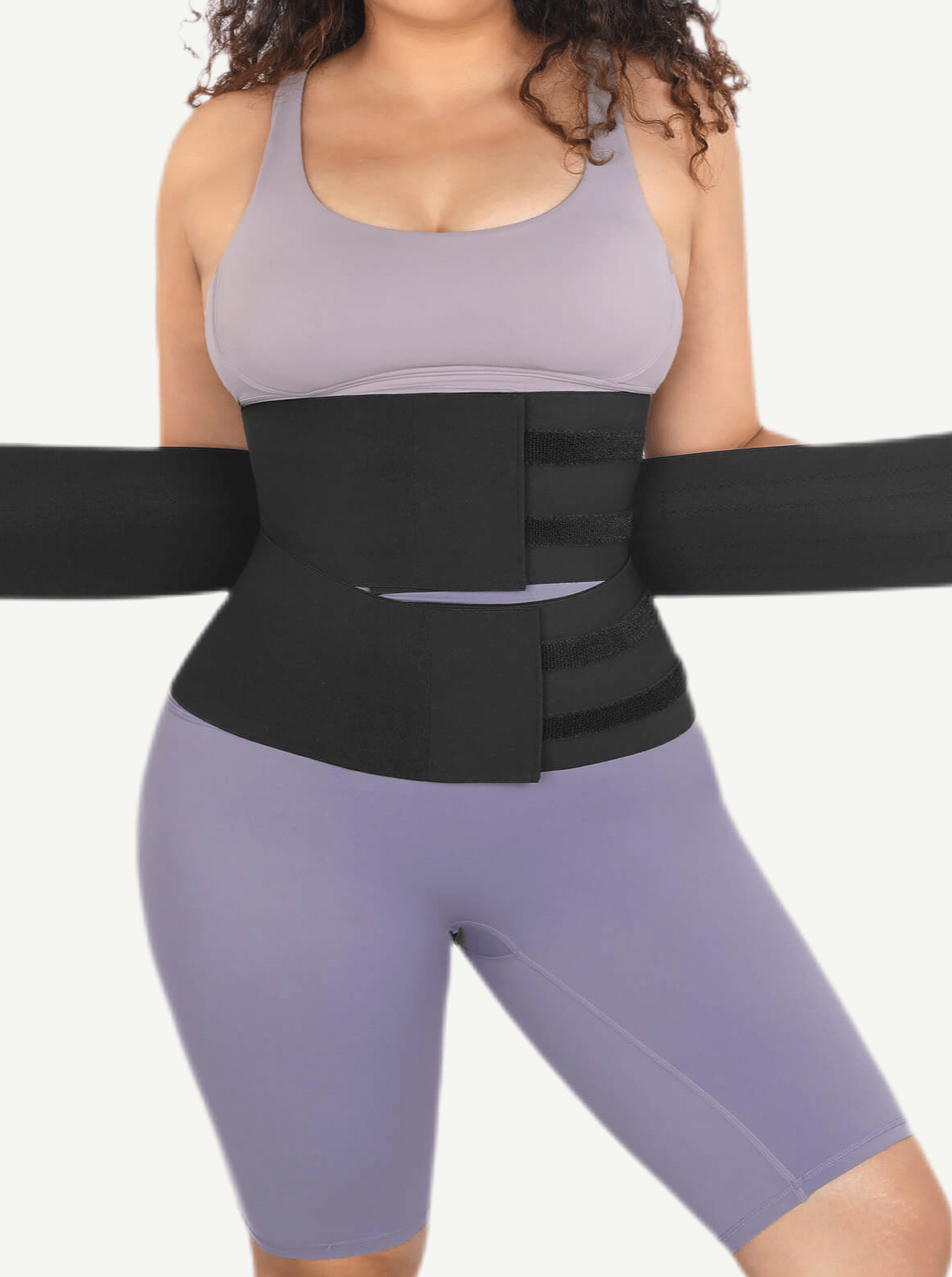Snatched Rubber String Waist Trimmer Three Piece Segmented