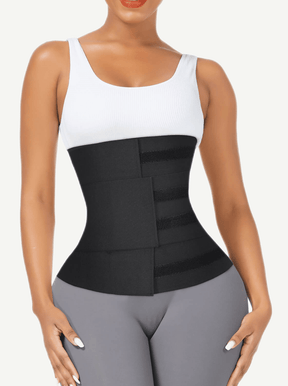 Snatched Rubber String Waist Trimmer Three Piece Segmented