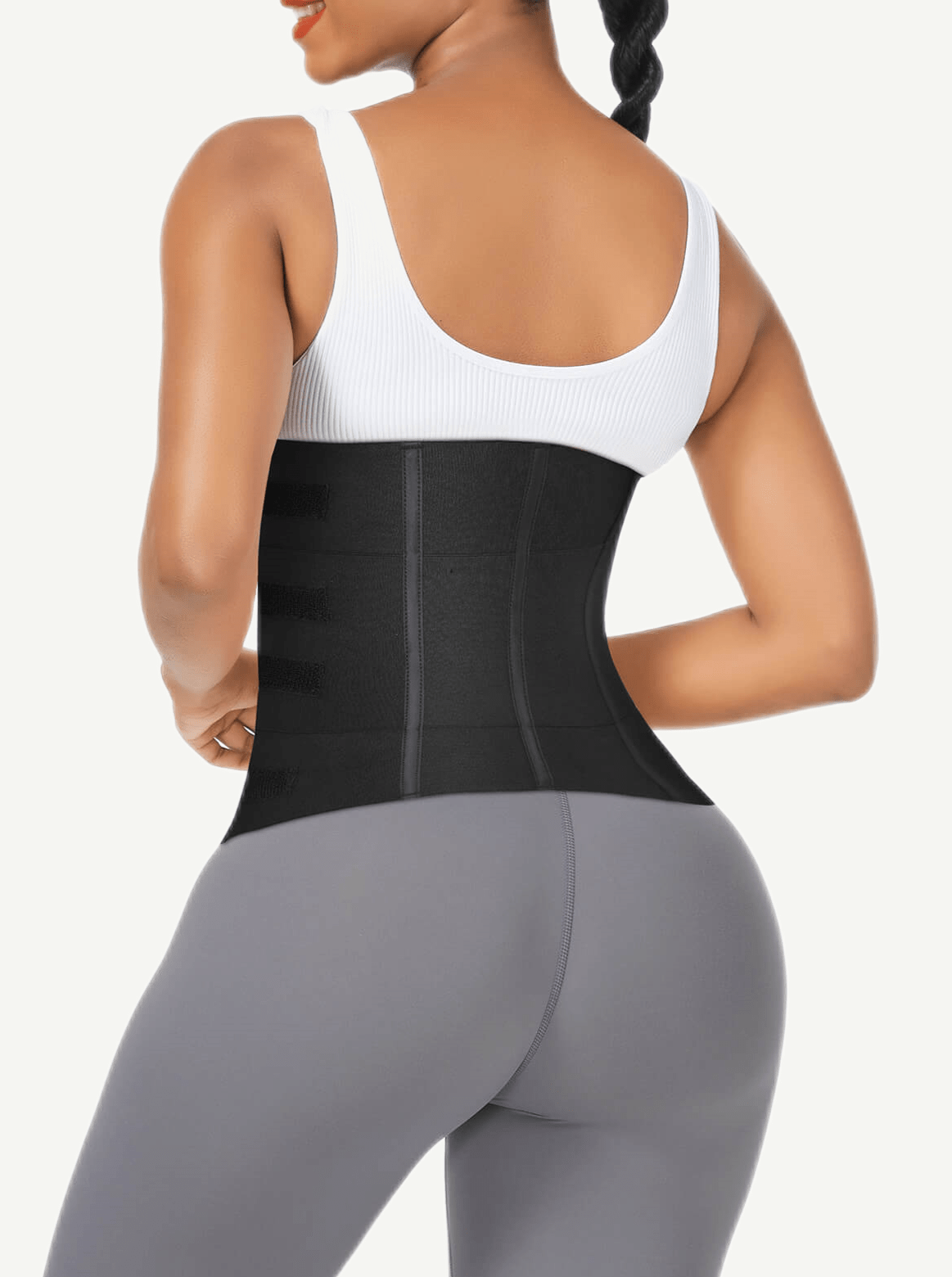 Snatched Rubber String Waist Trimmer Three Piece Segmented