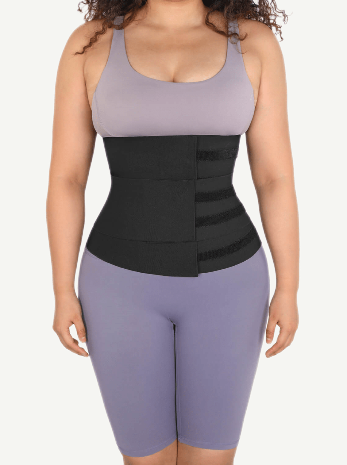 Snatched Rubber String Waist Trimmer Three Piece Segmented