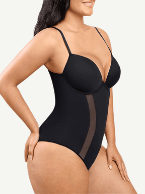 Body de copa tres cuartos con espalda en U y soporte sin costuras