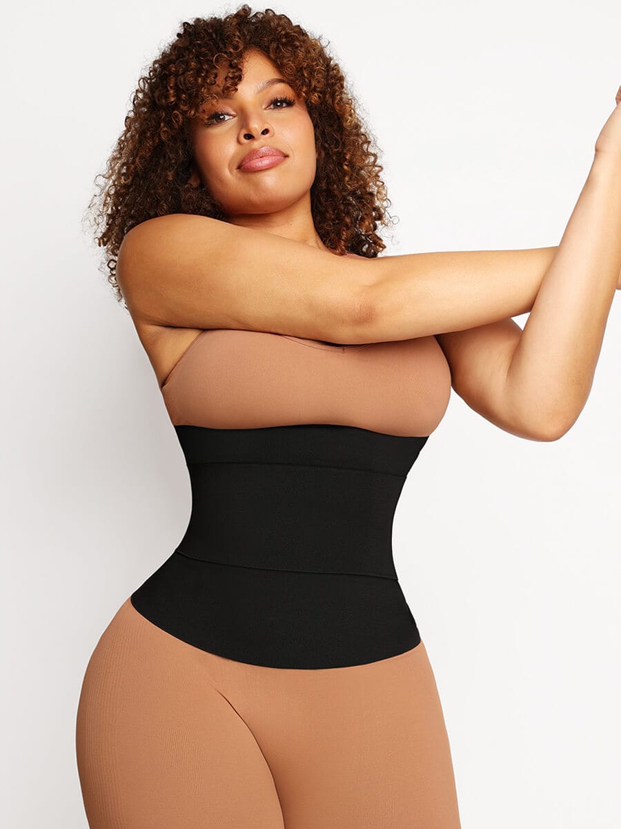 Snatched Rubber String Waist Trimmer Three Piece Segmented