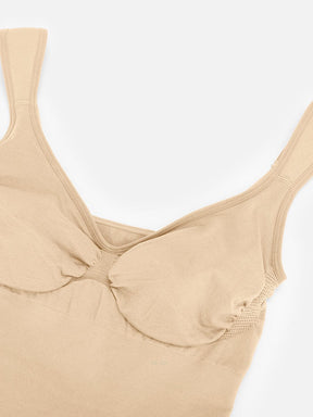 Body de tanga con cuello de diamante y soporte de busto