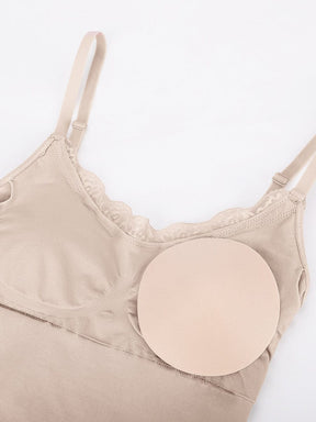 Body de tanga sin costuras con encaje Snatched para control de cintura y abdomen