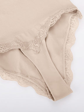 Body de tanga sin costuras con encaje Snatched para control de cintura y abdomen