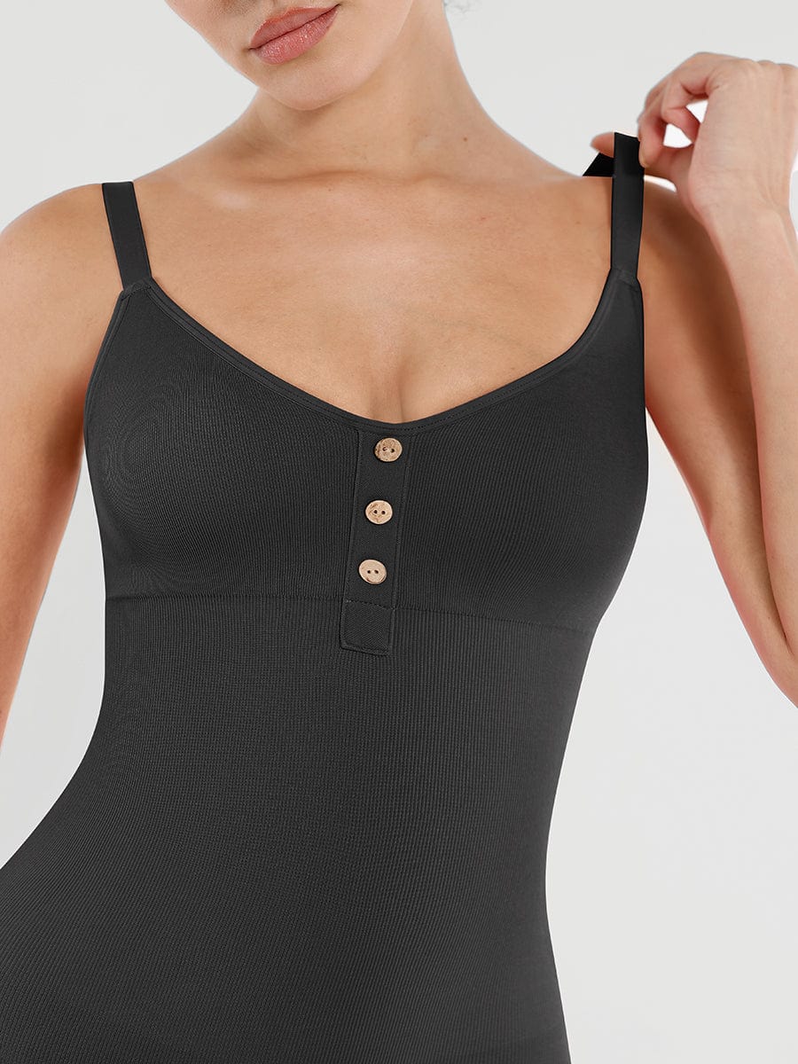 Snatched Seamless Shaping Jumpsuit Bust Support Butt Lifting