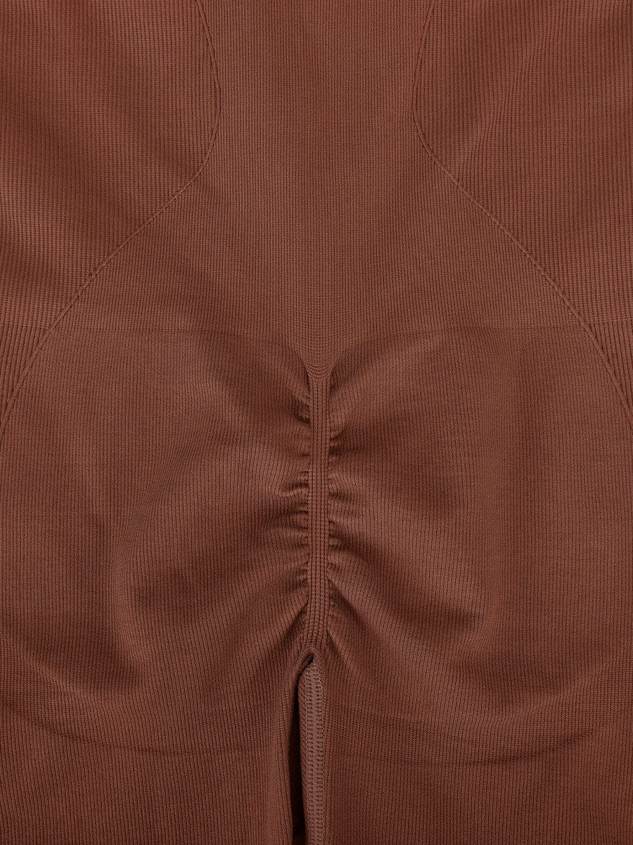 Snatched Seamless Zip Front Racerback Jumpsuit 2 In 1