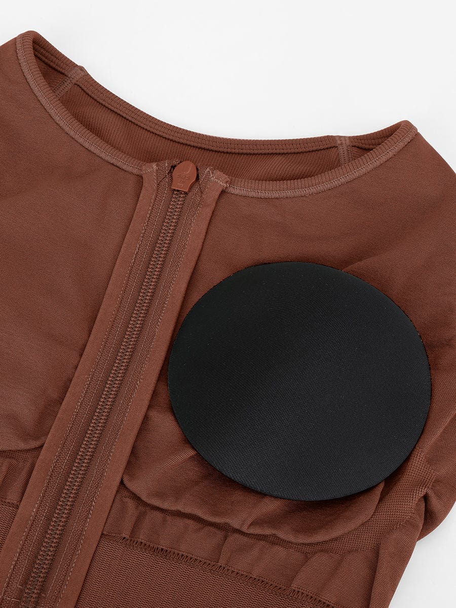 Snatched Seamless Zip Front Racerback Jumpsuit 2 In 1