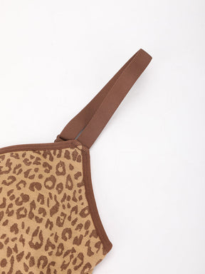 Sujetador de leopardo sin costuras con almohadillas extraíbles Snatched