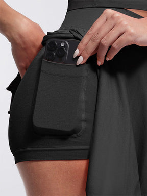 Snatched Athletic Skirt With Built In Shorts