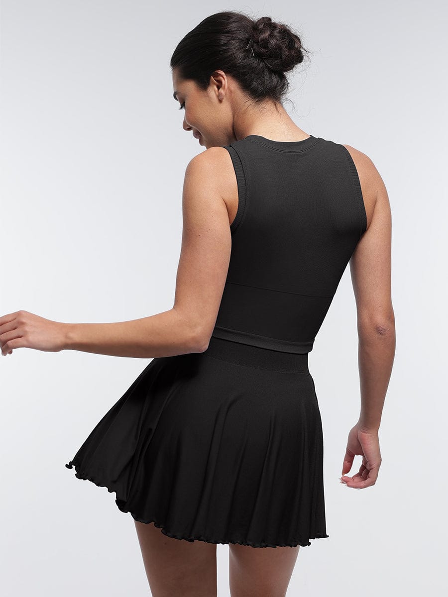 Snatched Athletic Skirt With Built In Shorts