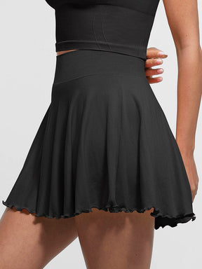 Snatched Athletic Skirt With Built In Shorts
