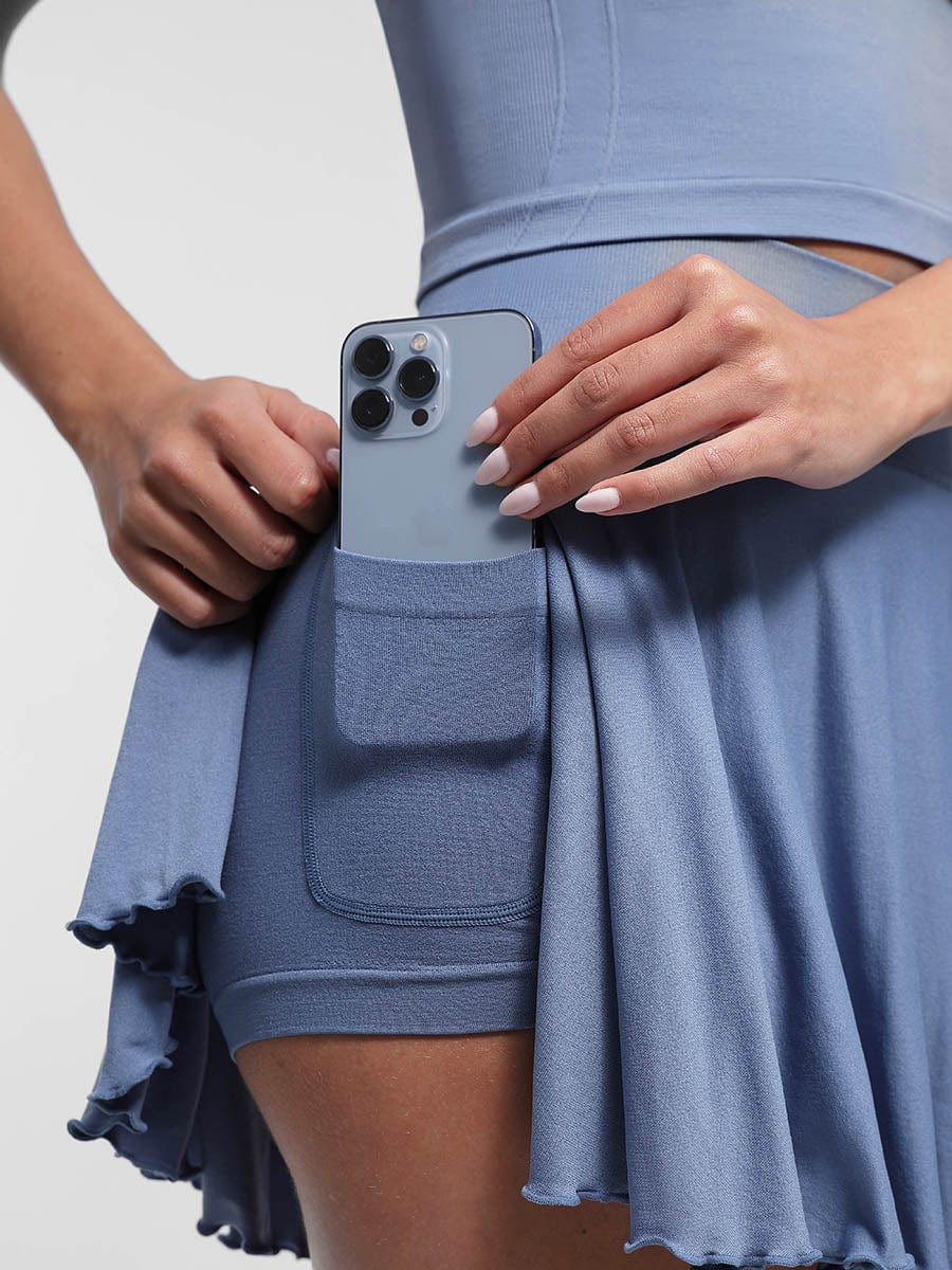Snatched Athletic Skirt With Built In Shorts