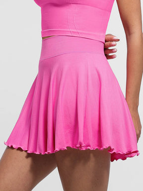 Snatched Athletic Skirt With Built In Shorts