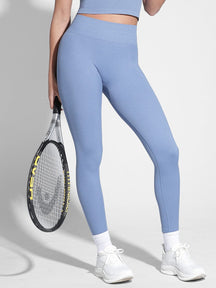 Snatched Seamless Gym Leggings Double Waistband Peach