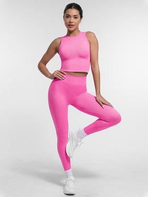 Snatched Seamless Sports Top Built In Bra