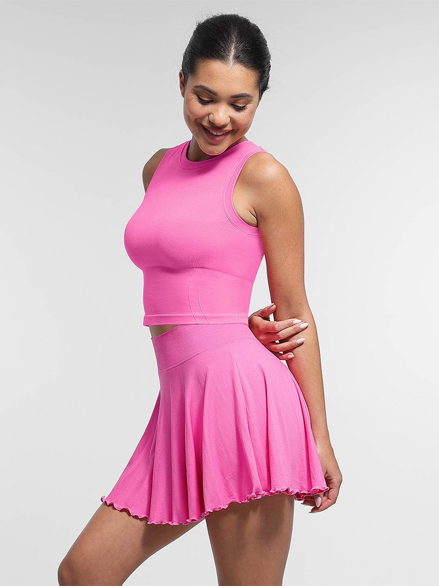 Snatched Seamless Sports Top Built In Bra