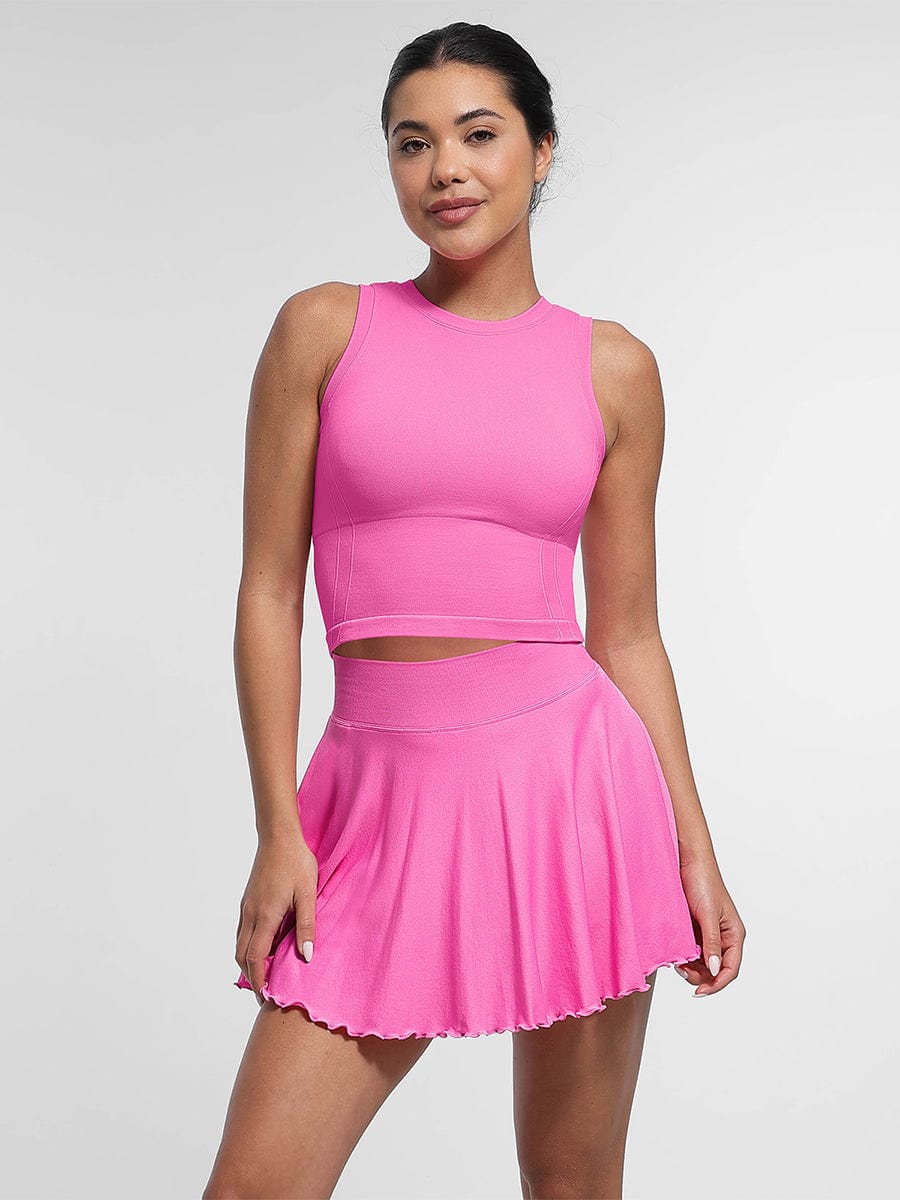 Snatched Seamless Sports Top Built In Bra