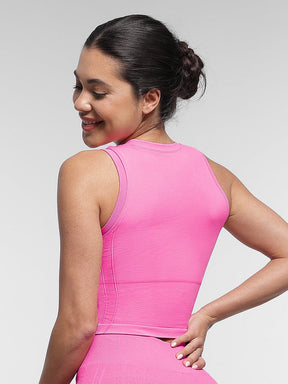 Snatched Seamless Sports Top Built In Bra