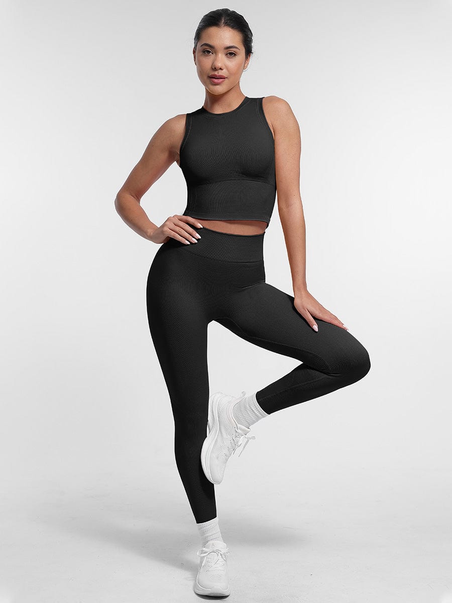 Snatched Seamless Gym Shorts High Waist Peach