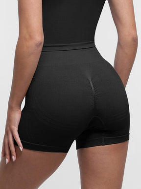 Snatched Seamless Gym Shorts High Waist Peach