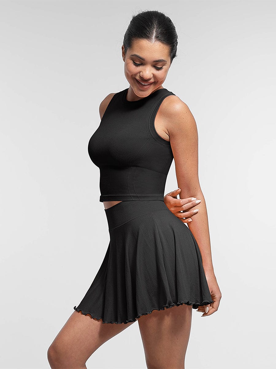 Snatched Seamless Sports Top Built In Bra