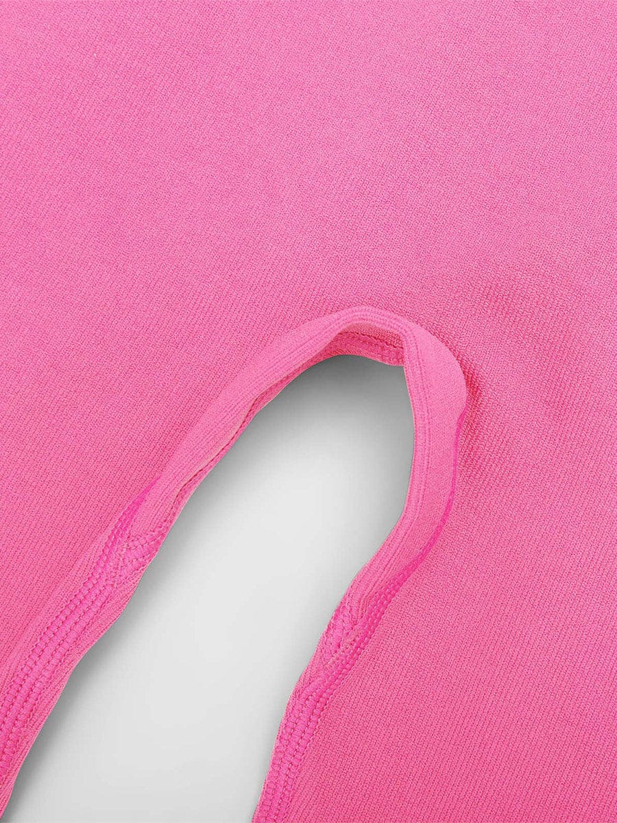 Snatched Seamless Gym Leggings Double Waistband Peach