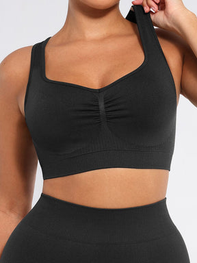 Snatched Seamless Sports Bra Racerback Removable Cups