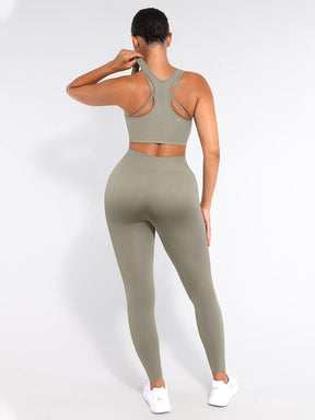 Snatched Seamless Sports Bra Racerback Removable Cups