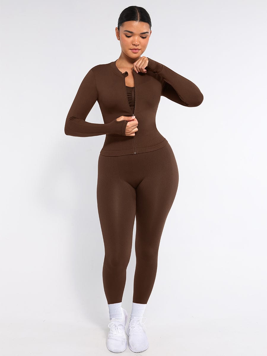 Snatched Seamless Yoga Leggings High Waist Leg Shaping