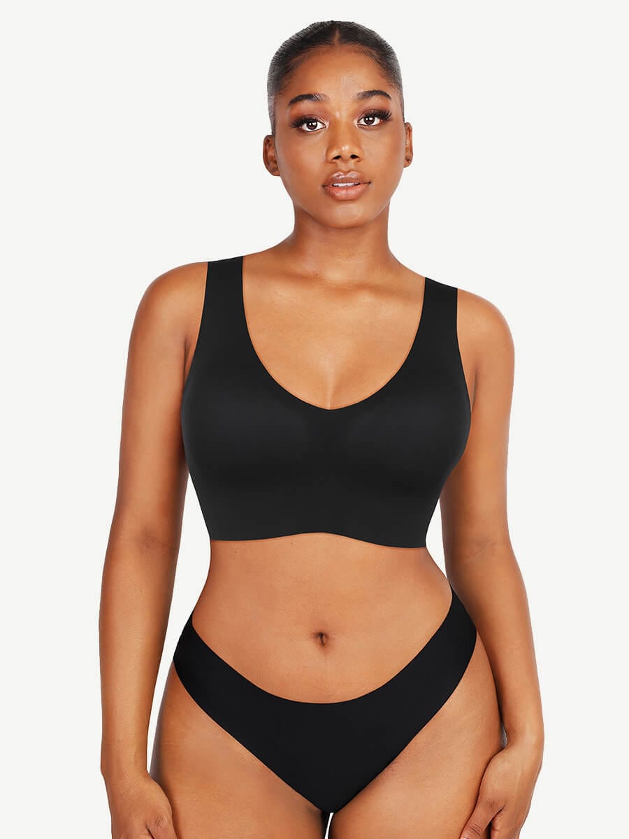 Top de tirantes con escote en V y almohadillas incorporadas de Snatched 