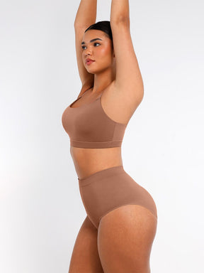 Sujetador sin costuras Snatched con tirantes ajustables